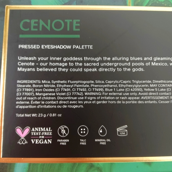 HIPDOT Cenote Eye Shadow Palette 15 Shades of Blue and Brown NEW - Picture 5 of 6